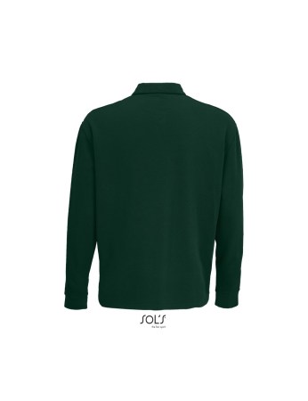 Unisex πόλο μακρυμάνικο (Heritage 03990) bottle  green